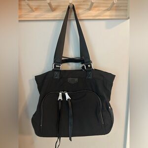 Aimee Kestenberg Black Bag With Leopard Print Lining